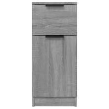 Credenza vidaXL Grigio Sonoma 30x30x70 cm Materiale a base di legno - Grigio - Visualizzare 6