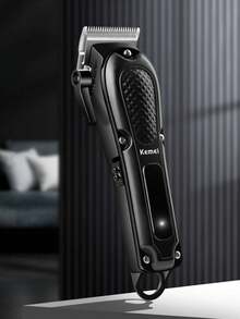 Kemei KM-1071 Electric Hair Clipper, USB Rechargeable Cordless Hair Trimmer For Men, Household Daily Hair Clipper, Hot Selling Hair Clipper, Adjustable Home Use Hair Clipper, New Year Hair Clipper - Black - View 11