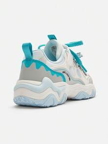 Balabala Girls Running Shoes 2026, Anti-Slip Lightweight Sneakers For Spring/Fall - White and Blue - View 5