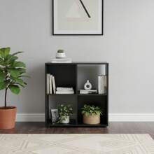 Ecommerc3 MOBLEKIT | Modular Wooden Shelves With Different Compartments And Door Options, Bookcases And Storage Furniture For Bedroom, Kitchen Or Entryway - Negro - 4 Comp | 60*29.7*60cm - View 4