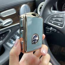 适用于沃尔沃 S60 S90 XC40 XC60 XC90 V90 T5 T6 T8 的耐用 TPU 汽车钥匙遥控器保护套（单件装） - 遥控钥匙保护套，汽车配件