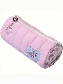 大容量可爱粉色猫咪造型铅笔盒，毛茸茸的鱼饼设计，文具收纳袋，高性价比铅笔盒，新款返校蝴蝶结铅笔盒 - 大号，也可作化妆包使用，小巧可爱，时尚百搭，大容量，女孩文具收纳盒，学习用品 - 彩色 - 查看 6