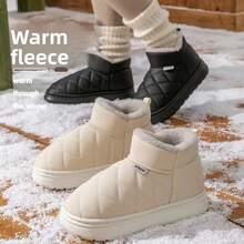 2025 New Elderly Winter Shoes, Men/Women Indoor Home Non-Slip Thick Bottom Plush Warm Closed-Toe Thermal Slippers
