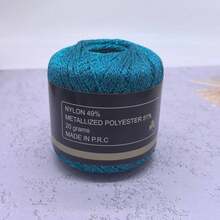 1 Roll, 120m Multicolor Metallic Yarn, Suitable For DIY Handmade Crochet, Gift Wrapping, Christmas Decorations - Handicrafts And Holiday Items, Lace And Home Decor For Christmas Decoration Making - Multicolor - View 11