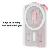 1pc Multi-Functional Magnetic Card Holder Phone Case With Stand, Transparent Adhesive Card Slot Protective Cover Compatible With MagSafe, Suitable For Various Phone Models - Multicolor - View 4