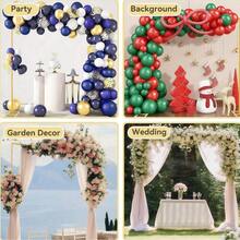 Khung vòm bóng bay 2m kèm đế, bộ khung vòm cưới bằng kim loại màu vàng, dùng cho lễ cưới, trang trí cột hoa bóng bay, phông nền khung vòm hoa sân vườn, thích hợp cho tiệc sinh nhật, tiệc mừng em bé, trang trí lễ tốt nghiệp, quà tặng tốt nghiệp, tiệc độc thân. - Nhiều màu - Xem 5