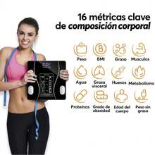 Báscula inteligente, báscula de baño digital, sincroniza los datos con la APP de fitness - A - Ver 12