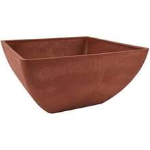 PSW Arcadia Garden Products FBD30DC Simplicity Square, 12 x 12 x 6 Pulgadas, carbón Oscuro(Terra Cotta 12 by 12 by 6-Inches) - Multicolor - Ver 1