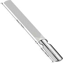 ZIZZON Professional Stainless Steel Nail Files Double Sided For Women And Men, Heavy Duty Reusable Manicure Filer For Natural Nails, Great For Home Salon Or Travel Use - trắng - Xem 4