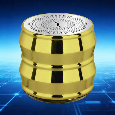 金属迷你蓝牙音箱，TWS立体声，超长续航，便携易用，兼容苹果/安卓智能手机，非常适合感恩节、圣诞节、生日派对等场合。