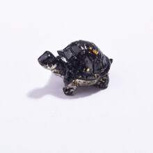 Una pieza de joyería de tortuga con cristal adhesivo, artesanías de tortuga hechas de cristal, regalos de cristal y adornos decorativos para el diseño de interiores. - Multicolor - Ver 5