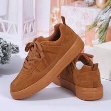 Women's Retro Mary Jane Sneakers Platform Cushioned Sole Casual Street Style Shoes - Brown - View 11