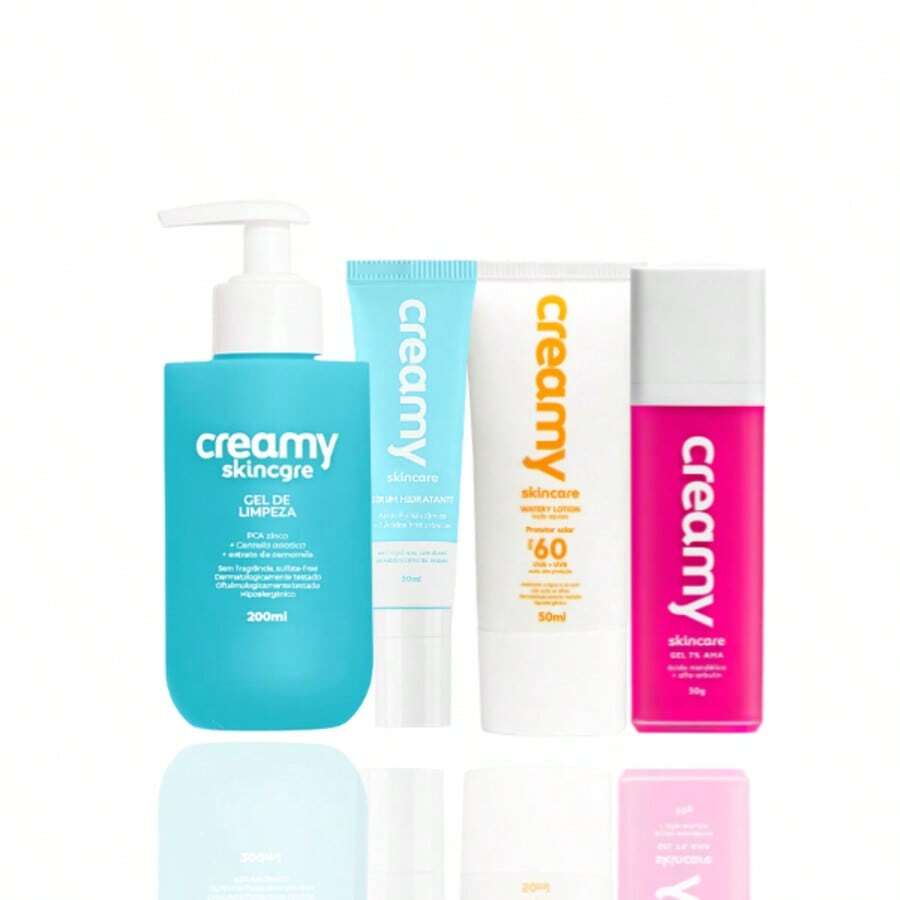 Creamy Skincare Kit For Oily Skin - 4 Products - Bộ sản phẩm kèm serum dưỡng ẩm - Xem 1