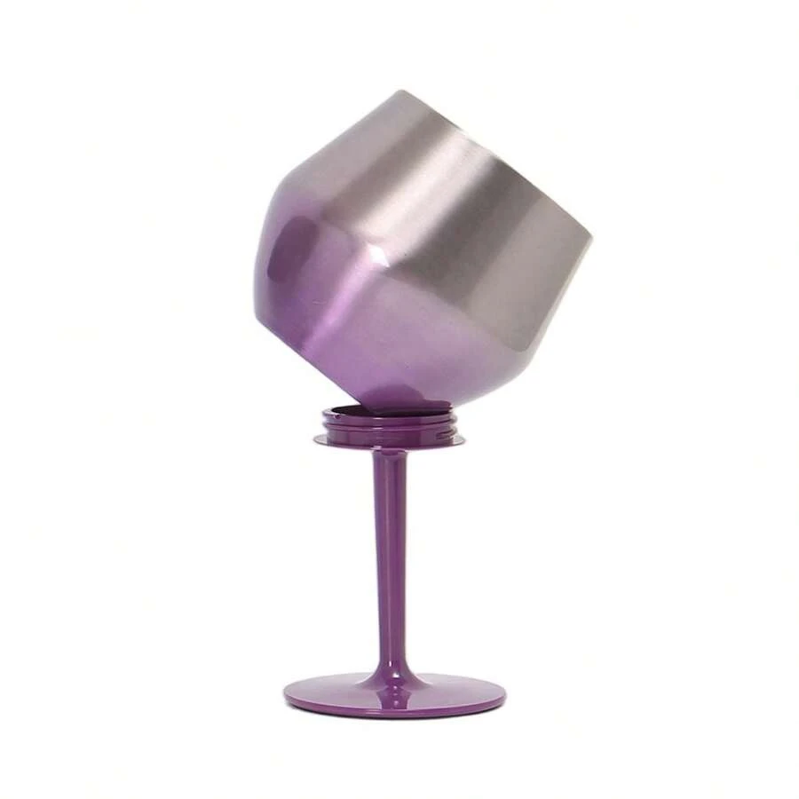 1 Piece Bright Gradient Design Plastic Cup With Donut Lid And Straw Different Colors 780ML - Purple - View 1