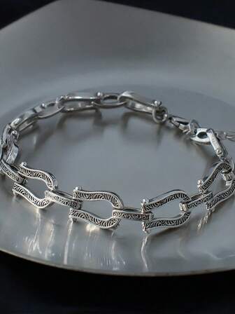 1 pieza Pulsera elegante y lujosa con diseño de herradura arabesca, accesorio minimalista adecuado para el uso diario de las mujeres