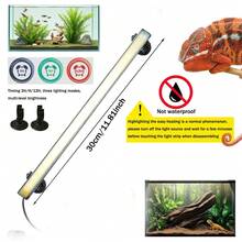 3h/9h/12h Timer, Aquarium Fischbecken Beleuchtung, nicht wasserdicht, Dual-Farbtemperatur, geeignet für Innenaquarium Beleuchtung, amphibische Tiere & Pflanzen Beleuchtung (Echse, Fisch, Chamäleon, Schildkröte)