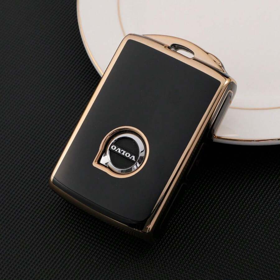 适用于沃尔沃 S60 S90 XC40 XC60 XC90 V90 T5 T6 T8 的耐用 TPU 汽车钥匙遥控器保护套（单件装） - 遥控钥匙保护套，汽车配件