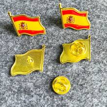 2枚世界国旗胸针，波浪形树脂旗帜徽章，合金奖章胸针，合金和树脂材质，适用于节日、庆典、日常装饰、西装胸针