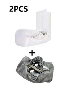 这款洗衣机鞋袋适用于所有鞋型——外袋带拉链，内衬柔软保暖层，有效保护衣物，尤其适合运动鞋和休闲鞋。这款洗衣袋是假日旅行、度假、毕业季的理想之选，也是一份很棒的礼物。旅行收纳抽绳鞋袋，鞋套，便携防尘，男女通用，旅行必备，邮轮必备，假日必备 - 彩色 - 查看 12