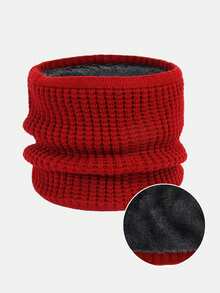 1pc Teenage (12-16 Years) Winter Warm Knitted Neck Warmer | Soft Thermal Lined Scarf | Kids Knitted Scarf, Suitable For Boys & Girls | Christmas & New Year Gift - Multicolor - View 12