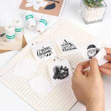 5/10 Rolls Thermal Printing Stickers, Adhesive Stickers, Suitable For Most Instant Printers, Kids Cameras, For Life Recording, Learning, Photos, DIY And More - 5 Volumes - View 7