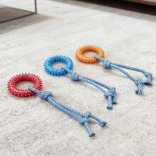 Durable Dog Chew Toy, Suitable For Chewing Dogs, Anxiety Relief Rope Toy | Interactive Training Toy For Large, Medium And Small Dogs, Durable Pet Tug Of War Toy, Single Pack Pet Dog Pulling Toy, Interactive Chew Toy For Small And Medium Dogs - Multicolor - View 5