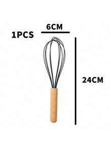 Umite Chef 厨房烹饪用具，不粘硅胶烹饪厨房工具，带木柄，耐热硅胶厨房小工具