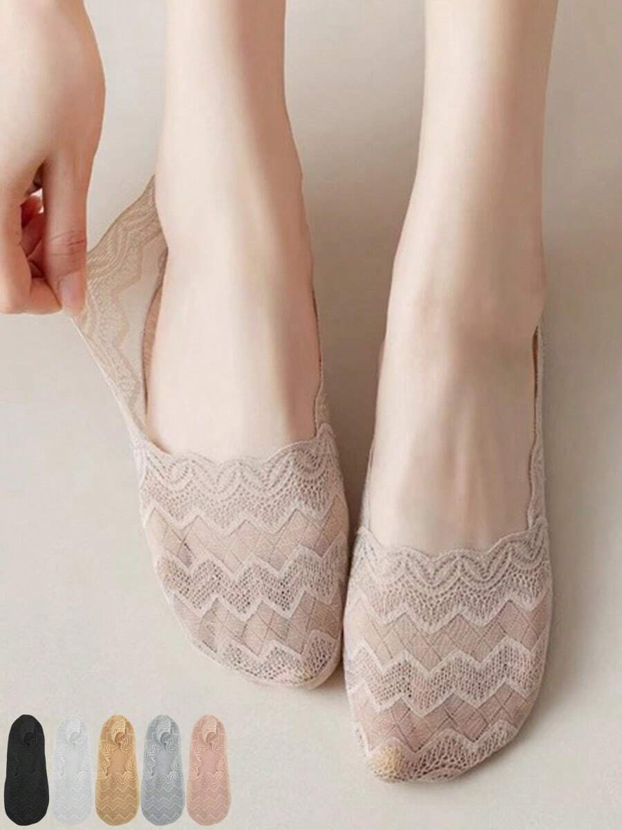 New High Quality Summer Garter Socks Invisible Socks Ladies Shallow Mouth Half Thin Socks - Multicolor - View 1