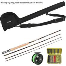 Bolsa de Lona para caa de Pescar, Estuche porttil para almacenar carretes y caas de Pescar, Bolsa para Pesca con Mosca - inicial - Ver 4