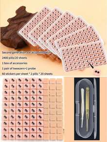 5040pcs/2400pcs/600pcs Ear Acupressure Massage Sticker Set, Ear Acupoint Massage Stickers, Ear Seed Stickers, Bean-Shaped Ear Stickers, Massage Stickers, Ear Acupoint Stimulation Stickers, Activate Ear Acupoints, Relieve Stress And Anxiety, Also Have Advanced Reflexology Massage Sticker Functions - Suitable For Ear Acupuncture - Multicolor - View 17