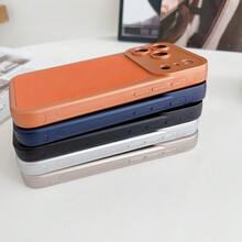 Denim Effect Leather Phone Case Compatible With IPhone 13, 13 Pro Max, 14, 14 Pro, 14 Pro Max, 15, 15 Pro Max, 16, 16 Pro Max, 17, 17 Pro, 17 Pro Max - Silver - View 3