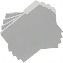 YQQ  Basics - Carpetas de archivos tamaño carta pestaña de corte de 1/3 gris paquete de 361234 - Gris - Ver 4