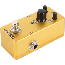 Pedal de Sonido de Guitarra Eléctrica Pedal de Efectos de Guitarra Eléctrica, Pedal de Efecto de bajo de Guitarra para Grabación deúsica Loopers y Samplers (Distorsión dorada) - 1 - Ver 4