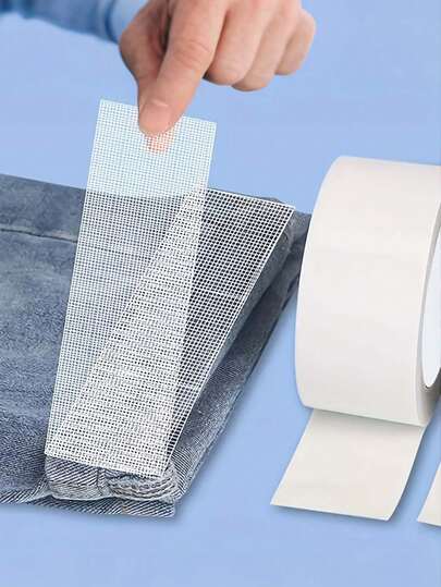 10米/卷 无纺布热熔双面胶带 - 无需缝纫，适用于包边、熨烫和家居修补，经久耐用，易于使用，是工艺品、服装和家居装饰的理想之选，工艺用品 | 多用途粘合剂 | 耐热