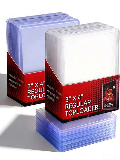 25 Pieces Of 3"X4" Ultra-Transparent High-Grade Top-Loading Card Protection Sleeves, Card Protectors, Baseball Card Sleeves, Sports Card Sleeves, For Storing And Displaying Baseball, Football, MTG And Game Cards.