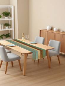 1 件农舍木纹桌旗，适用于室内/室外聚会、厨房、家庭餐桌、餐厅装饰 - 彩色 - 查看 4