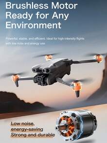 New GT50 HD Drone With Remote Controller, Equipped With 5.64-Inch Real-Time Display Screen To View Aerial Footage - Grey - View 5