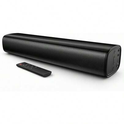 Genérico Barra de Sonido 2.0 para Televisor,Sistema de Audio para Teatro en Casa,Bluetooth 5.3, Óptico, Auxiliar,Sonido Estéreo para TV, PC, Dormitorio