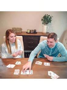 高级扑克牌 - 红蓝经典扑克牌，桌面游戏，派对玩具，生日/复活节/节日礼物 - 彩色 - 查看 11