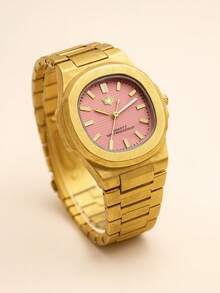 DHP Men's Dress Watch - Assorted Colors, Waterproof. - Rose Gold - View 3