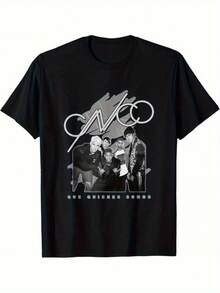 Nueva  CNCO, camiseta de algodón de un lado negro, regalo para fanáticos NI813 - Negro - Ver 1