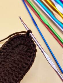 5支/9支/12支/14支铝制钩针套装，光滑铝制材质，适用于大多数毛线和钩针编织项目