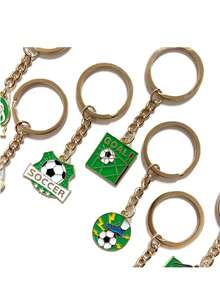 2个2026年美国-墨西哥世界杯足球纪念金属钥匙扣 - 彩色 - 查看 4