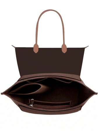 Le Pliage tygväska, filtväska med flera fickor, bärbar resefodral med dragkedja, oumbärlig för skolstarten