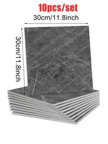 OUTANA Self-Adhesive Waterproof Marble Pattern Wall Sticker, Made Of PVC With Aluminum Foil Backing, Easy To Apply, Suitable For Living Room, Bedroom, Kitchen, Bathroom, Entryway And Office Walls, Provides Wall Coverage And Insulation, Simple Installation And Removal, Complements Textured Interior Decor.