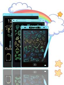 3 Sizes! 12/10/8.5 Inch Kids LCD Writing Tablet - Stylus Pen + Erasable Screen, Educational Toy, Birthday/Holiday Gift - Multicolor - View 4