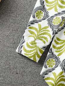 女士长袖全印花休闲阿拉伯风格上衣 - 彩色 - 查看 6