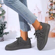 Women's Retro Mary Jane Sneakers Platform Cushioned Sole Casual Street Style Shoes - Dark Grey - View 9