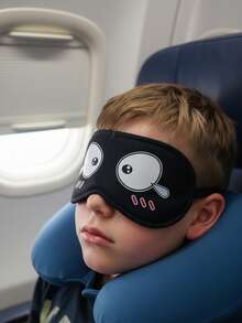 3pcs/Set Cartoon Print Eye Mask For Kids Aged 3-10, Personalized Mid-Large Children Sleep Mask, Cartoon Pattern Eye Mask For Sleeping, Napping, Travel - Multicolor - View 4