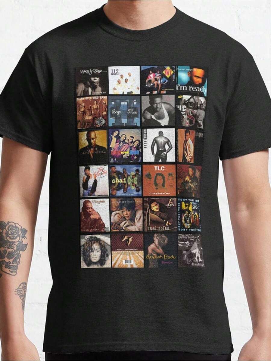 90s R&B Classics Classic T-Shirt - Black - View 1